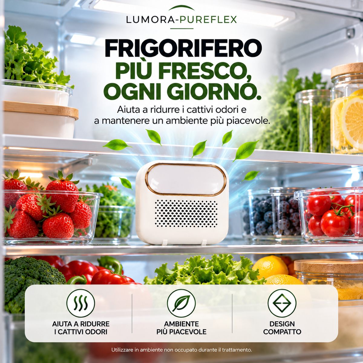LUMORA PUREFLEX™ - Controllo Odori Facile!
