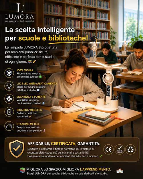 Lumora FlexPro™ – Lampada Smart Multifunzionale